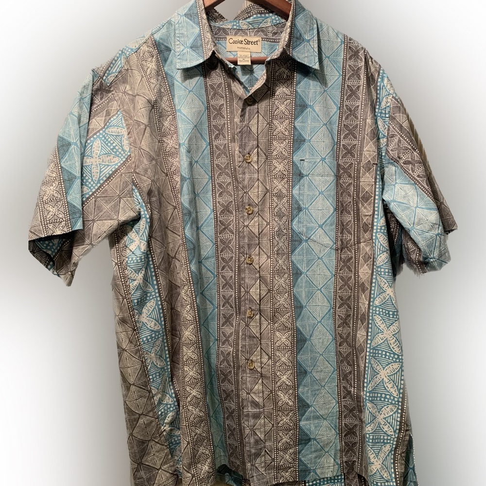 Cooke Street Honolulu 100% Cotton Button Down Shirt. Size XL